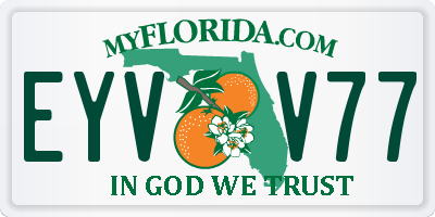 FL license plate EYVV77