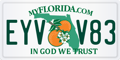 FL license plate EYVV83