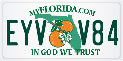 FL license plate EYVV84