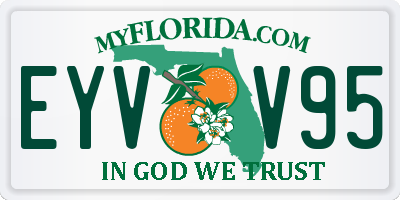 FL license plate EYVV95
