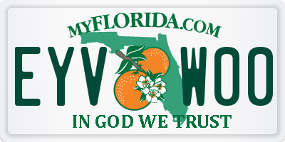 FL license plate EYVW00
