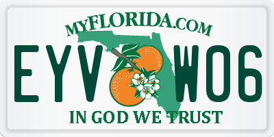 FL license plate EYVW06
