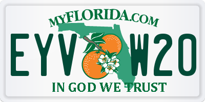 FL license plate EYVW20