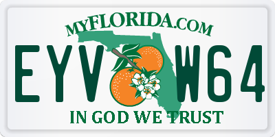 FL license plate EYVW64