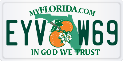 FL license plate EYVW69