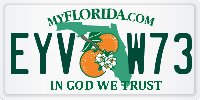 FL license plate EYVW73