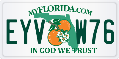 FL license plate EYVW76