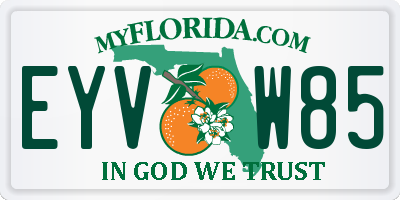 FL license plate EYVW85