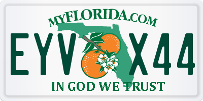 FL license plate EYVX44
