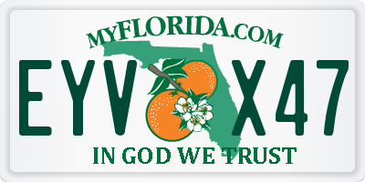 FL license plate EYVX47