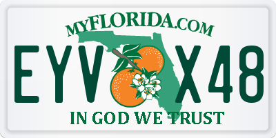 FL license plate EYVX48