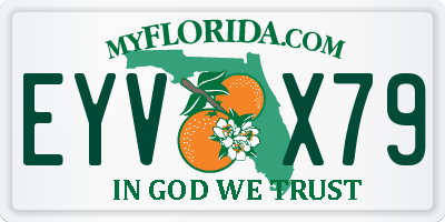 FL license plate EYVX79
