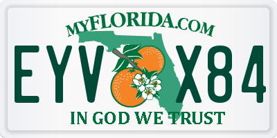 FL license plate EYVX84