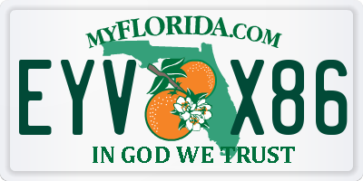 FL license plate EYVX86