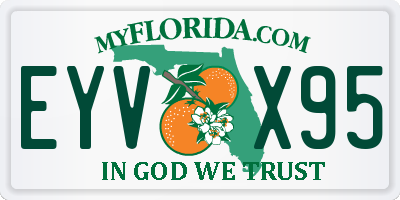 FL license plate EYVX95