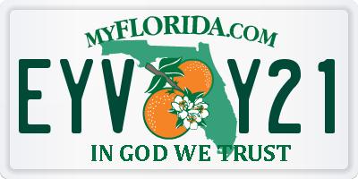 FL license plate EYVY21
