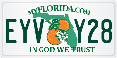 FL license plate EYVY28
