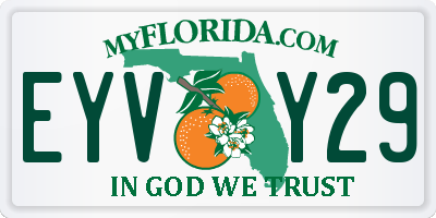 FL license plate EYVY29