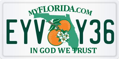FL license plate EYVY36