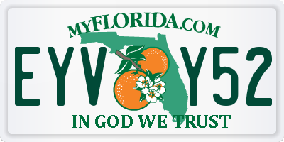 FL license plate EYVY52