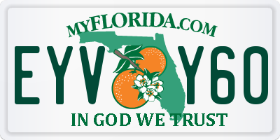 FL license plate EYVY60