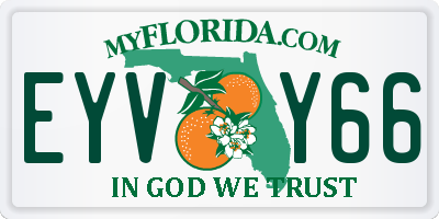 FL license plate EYVY66