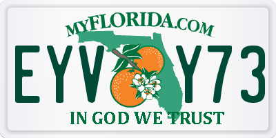 FL license plate EYVY73