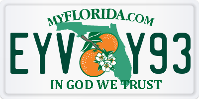 FL license plate EYVY93