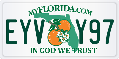 FL license plate EYVY97