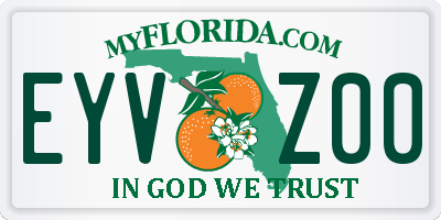 FL license plate EYVZ00