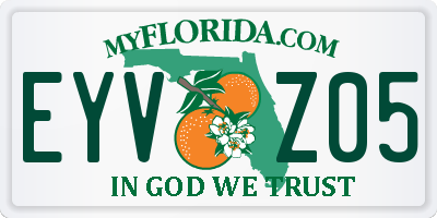 FL license plate EYVZ05