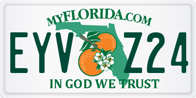 FL license plate EYVZ24