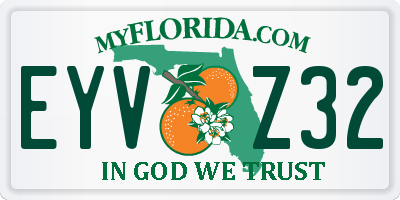 FL license plate EYVZ32
