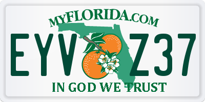 FL license plate EYVZ37
