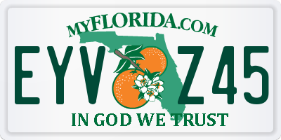 FL license plate EYVZ45