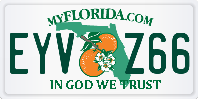 FL license plate EYVZ66