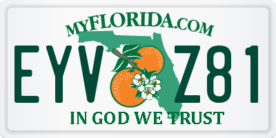 FL license plate EYVZ81