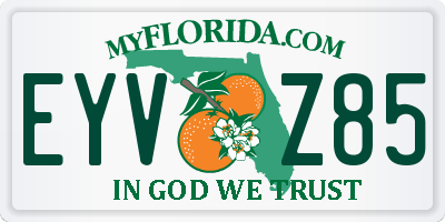 FL license plate EYVZ85