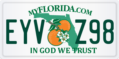 FL license plate EYVZ98
