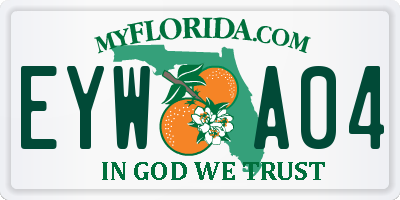 FL license plate EYWA04