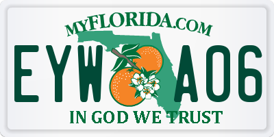 FL license plate EYWA06