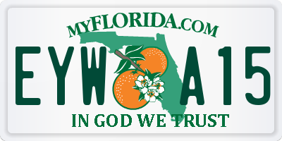 FL license plate EYWA15