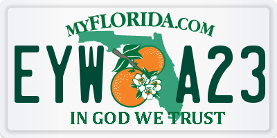 FL license plate EYWA23