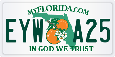 FL license plate EYWA25