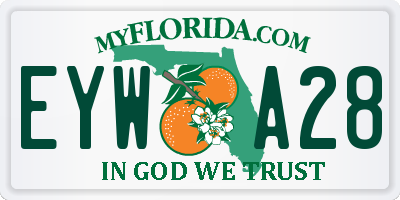 FL license plate EYWA28