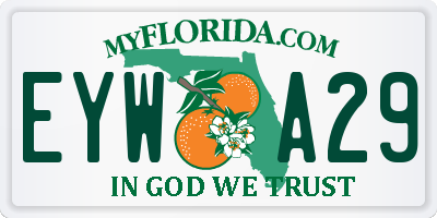 FL license plate EYWA29