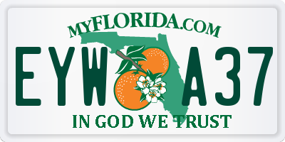 FL license plate EYWA37