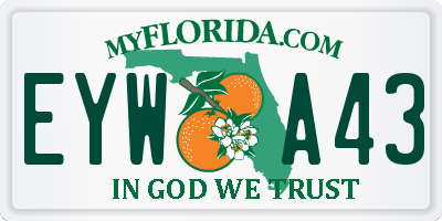 FL license plate EYWA43