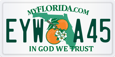 FL license plate EYWA45