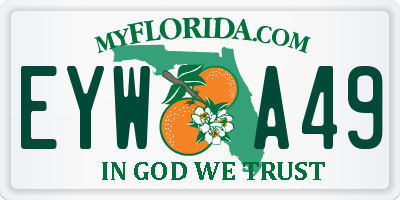 FL license plate EYWA49
